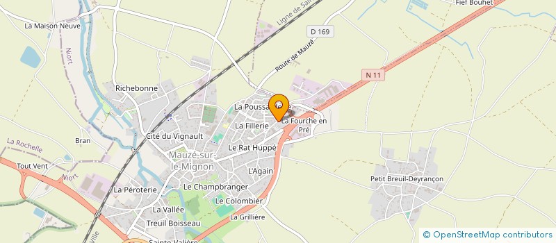 localisation de l'entreprise MADAME ESTELLE HIVERNET  MAUZE-SUR-LE-MIGNON