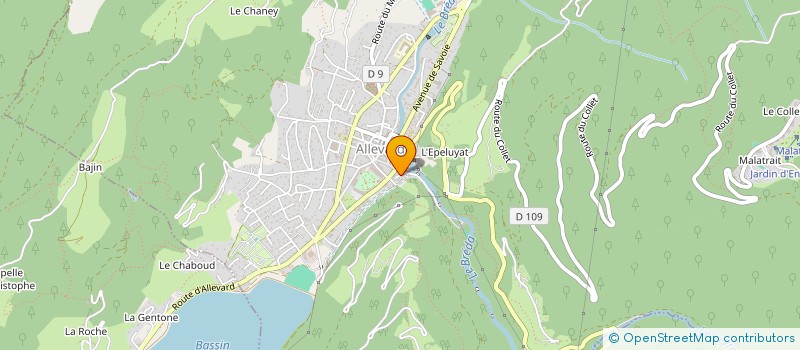 localisation de l'entreprise MADAME ESTELLE HOFFMANN  ALLEVARD