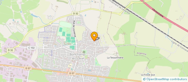 localisation de l'entreprise MADAME ESTELLE HOUDAYER à BONCHAMP-LES-LAVAL