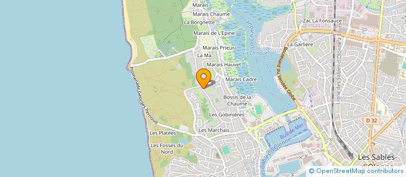 localisation de l'entreprise MADAME ESTELLE HUG à LES SABLES D'OLONNE