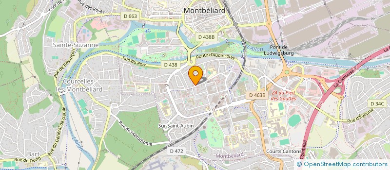 localisation de l'entreprise MADAME ESTELLE JACOUTOT à MONTBELIARD