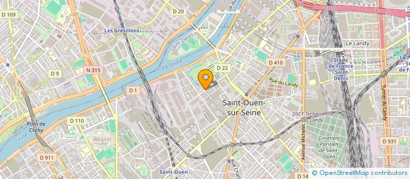 localisation de l'entreprise MADAME ESTELLE JEANDEL à SAINT-OUEN-SUR-SEINE