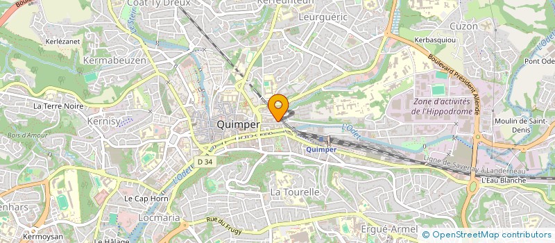 localisation de l'entreprise MADAME ESTELLE JOUAN à QUIMPER