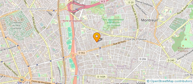 localisation de l'entreprise MADAME ESTELLE KARCENTY à BAGNOLET