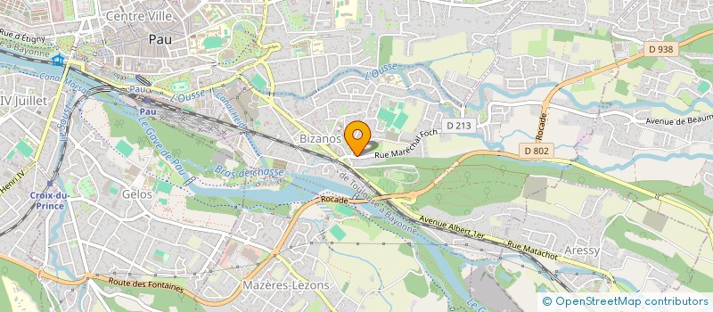 localisation de l'entreprise MADAME ESTELLE LAGARDE  BIZANOS