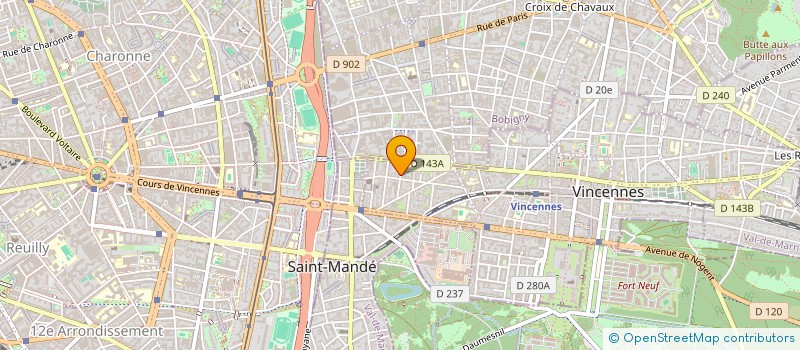 localisation de l'entreprise MADAME ESTELLE LAPIE à VINCENNES