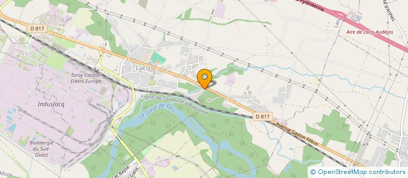 localisation de l'entreprise MADAME ESTELLE LARRAZET  LACQ