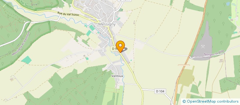 localisation de l'entreprise MADAME ESTELLE LAURITO  MESSIGNY ET VANTOUX