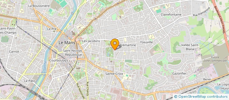 localisation de l'entreprise MADAME ESTELLE LAVERGNE  LE MANS