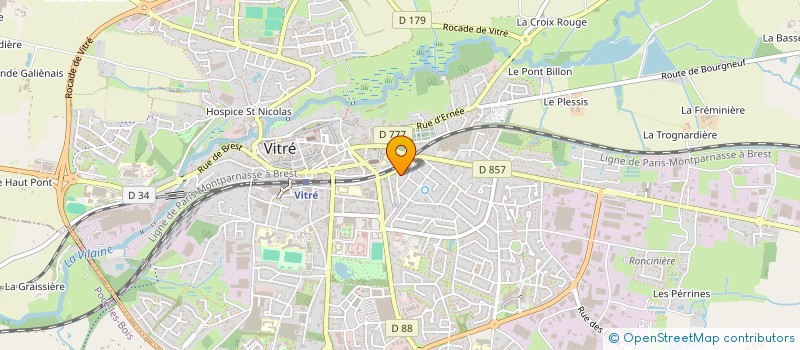 localisation de l'entreprise MADAME ESTELLE LE DORZE  VITRE