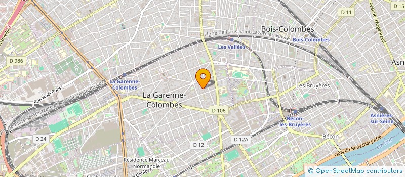 localisation de l'entreprise MADAME ESTELLE LE ROUX à LA GARENNE-COLOMBES