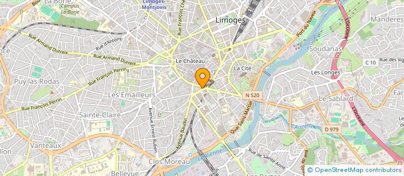 localisation de l'entreprise MADAME ESTELLE LE ROUX CLEMENCON  LIMOGES