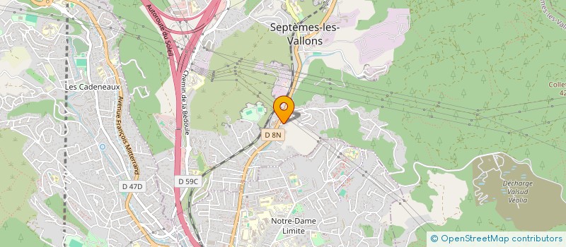 localisation de l'entreprise MADAME ESTELLE LEBEL à SEPTEMES LES VALLONS