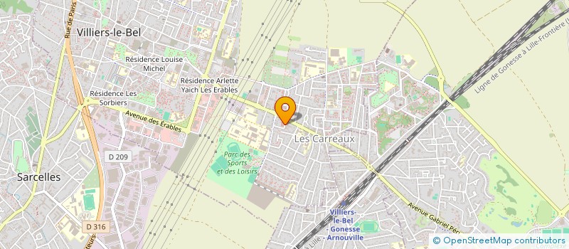 localisation de l'entreprise MADAME ESTELLE LEBRUN  VILLIERS LE BEL