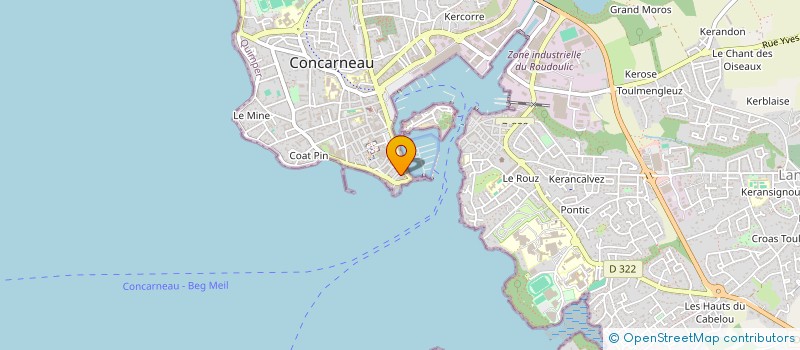 localisation de l'entreprise MADAME ESTELLE LEWIS  CONCARNEAU