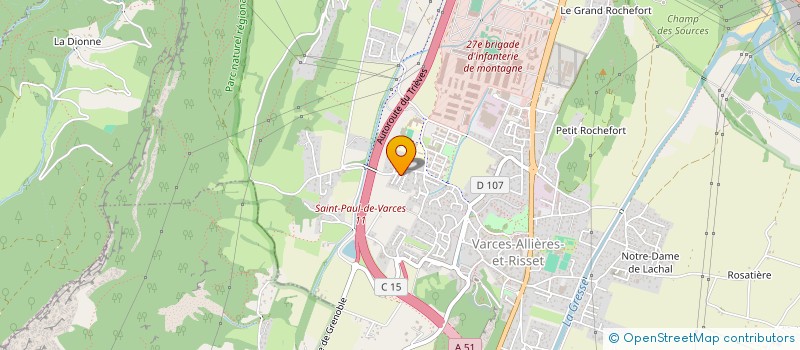 localisation de l'entreprise MADAME ESTELLE LOMBARD  VARCES-ALLIERES-ET-RISSET