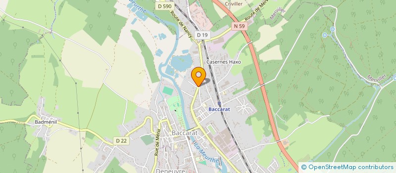 localisation de l'entreprise MADAME ESTELLE LOMBART  BACCARAT