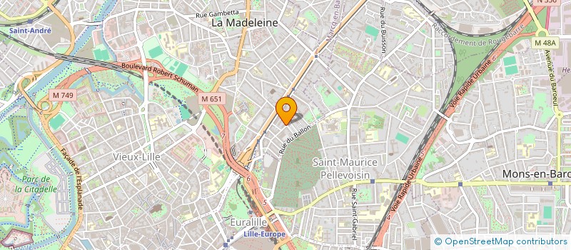 localisation de l'entreprise MADAME ESTELLE MACHUT à LA MADELEINE