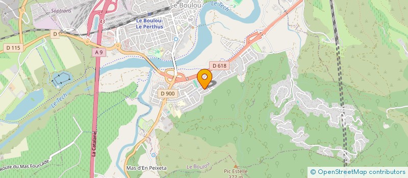 localisation de l'entreprise MADAME ESTELLE MAGNIN  LE BOULOU