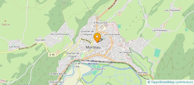 localisation de l'entreprise MADAME ESTELLE MAMET  MORTEAU