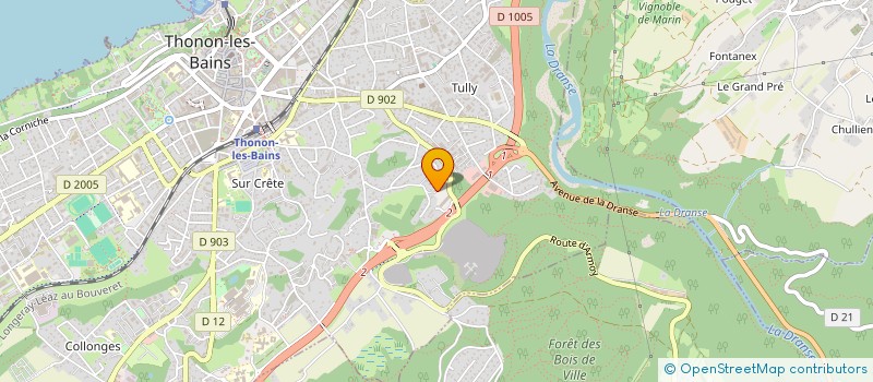 localisation de l'entreprise MADAME ESTELLE MANE à THONON-LES-BAINS