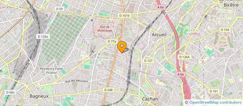 localisation de l'entreprise MADAME ESTELLE MARCOUX  ARCUEIL
