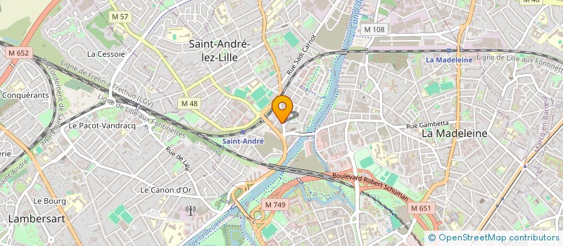 localisation de l'entreprise MADAME ESTELLE MARIGNAC  SAINT-ANDRE-LEZ-LILLE