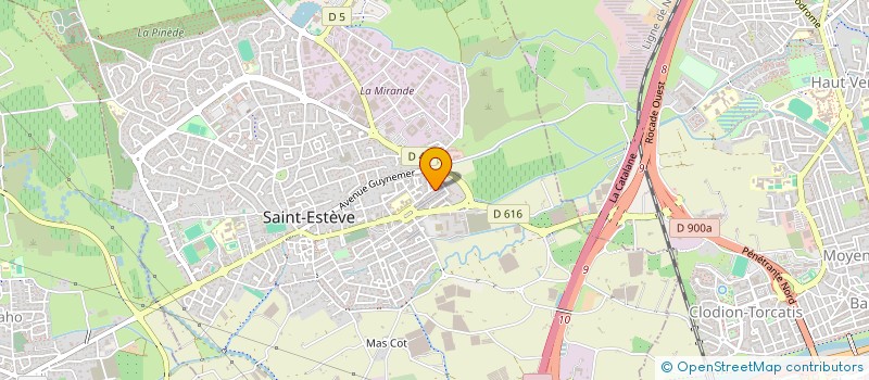 localisation de l'entreprise MADAME ESTELLE MARTINEZ  SAINT-ESTEVE