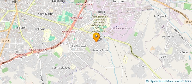 localisation de l'entreprise MADAME ESTELLE MARTY à ALBI