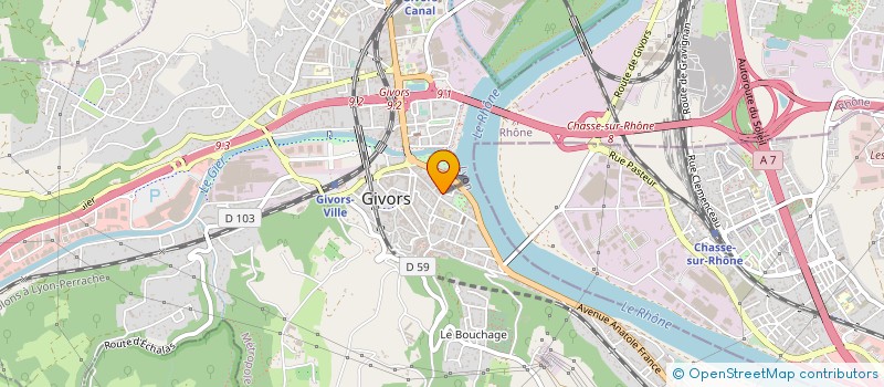 localisation de l'entreprise MADAME ESTELLE MAUCHE  GIVORS