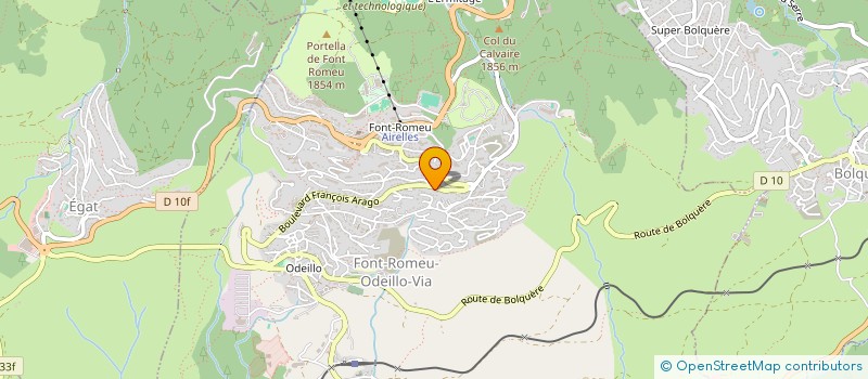 localisation de l'entreprise MADAME ESTELLE MAZEL  FONT-ROMEU-ODEILLO-VIA