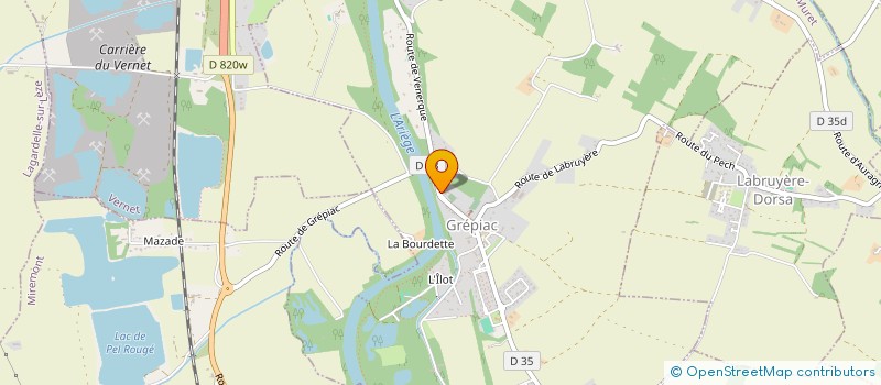 localisation de l'entreprise MADAME ESTELLE MONARD  GREPIAC