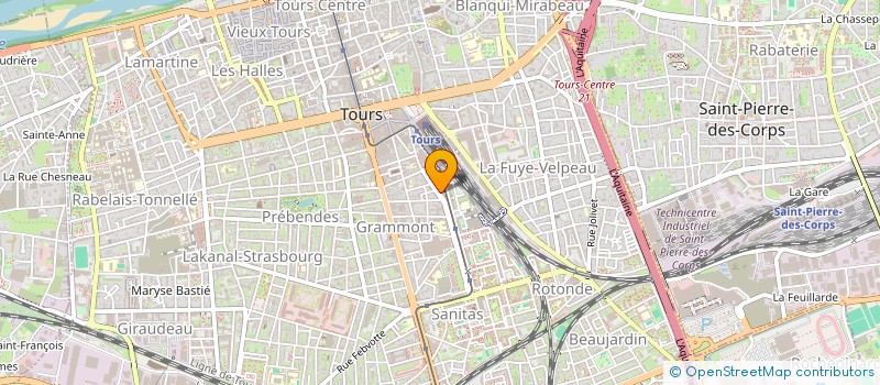 localisation de l'entreprise MADAME ESTELLE MONCEAUX  TOURS