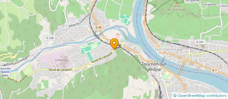 localisation de l'entreprise MADAME ESTELLE MONNERON à TOURNON-SUR-RHONE