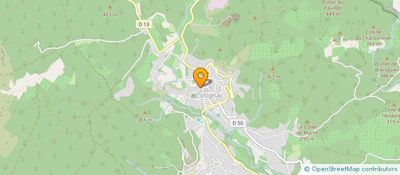 localisation de l'entreprise MADAME ESTELLE MORA  COTIGNAC