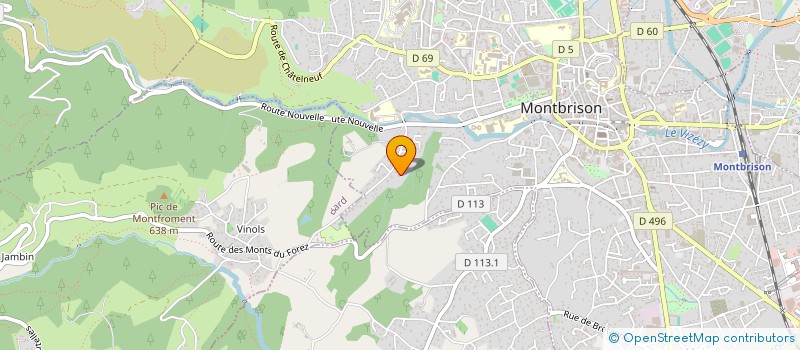 localisation de l'entreprise MADAME ESTELLE MOULIER à MONTBRISON