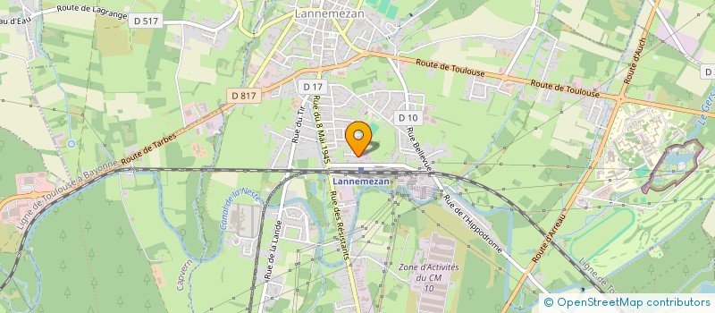 localisation de l'entreprise MADAME ESTELLE MULLER à LANNEMEZAN