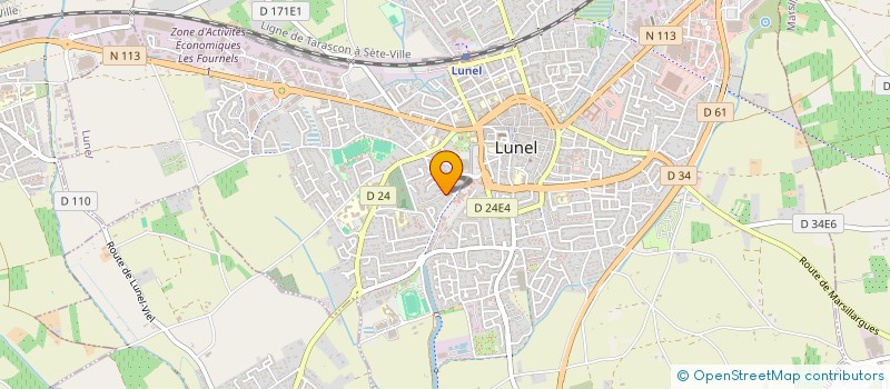 localisation de l'entreprise MADAME ESTELLE NAUDIN à LUNEL