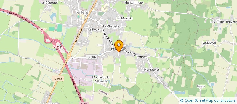 localisation de l'entreprise MADAME ESTELLE NIVIERE à FEILLENS