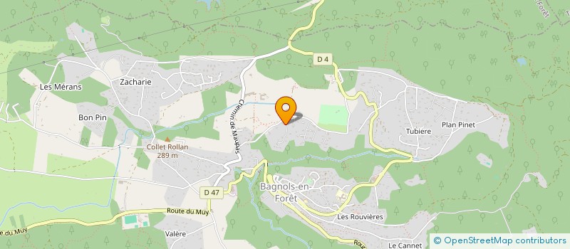 localisation de l'entreprise MADAME ESTELLE OLLIER  BAGNOLS-EN-FORET