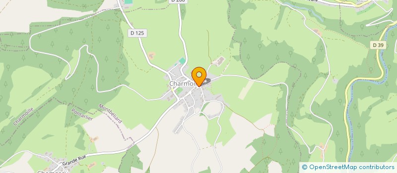 localisation de l'entreprise MADAME ESTELLE PASQUIER  CHARMOILLE