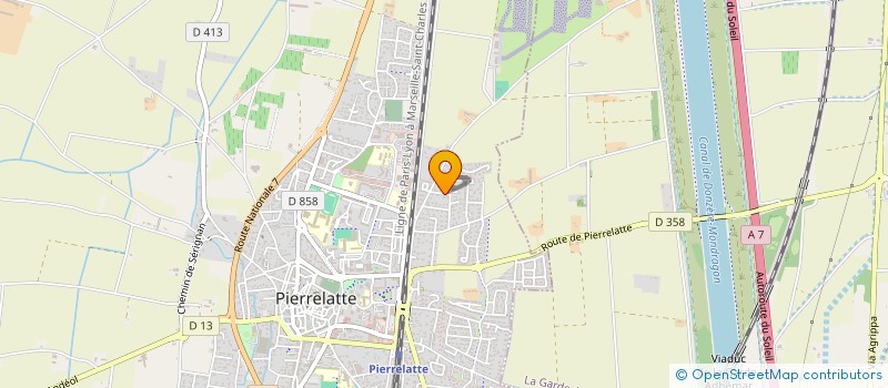 localisation de l'entreprise MADAME ESTELLE PERA-OLIVERAS  PIERRELATTE