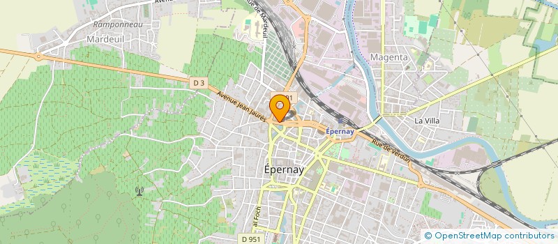 localisation de l'entreprise MADAME ESTELLE PERNET  EPERNAY