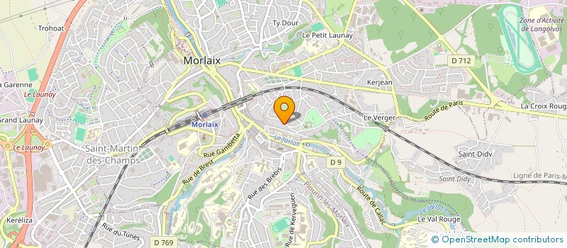 localisation de l'entreprise MADAME ESTELLE PERRUCHOT  MORLAIX