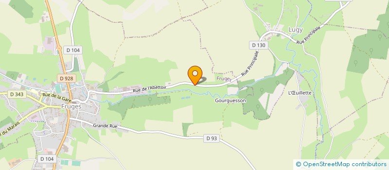 localisation de l'entreprise MADAME ESTELLE PETIT  FRUGES