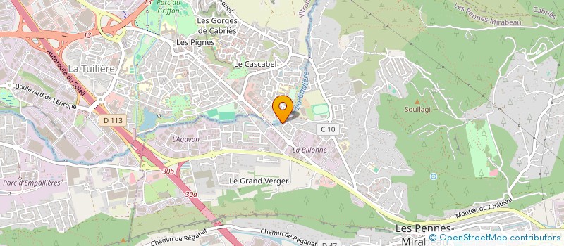 localisation de l'entreprise MADAME ESTELLE PLEYNET à LES PENNES-MIRABEAU