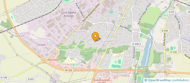 localisation de l'entreprise MADAME ESTELLE PORET à LUISANT