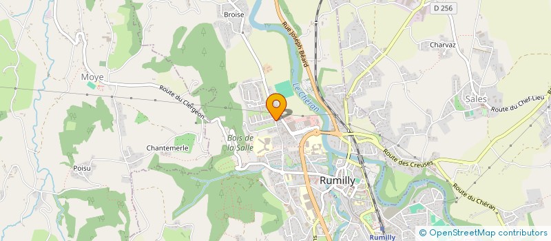 localisation de l'entreprise MADAME ESTELLE POUGET  RUMILLY