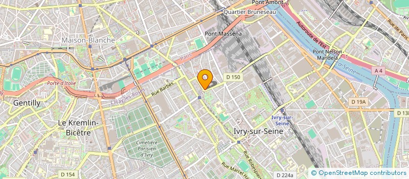 localisation de l'entreprise MADAME ESTELLE POULIOT-MENARD à IVRY-SUR-SEINE