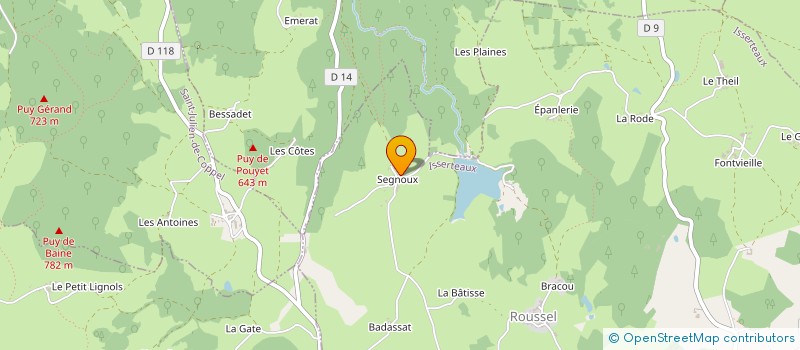 localisation de l'entreprise MADAME ESTELLE POUYET  ISSERTEAUX